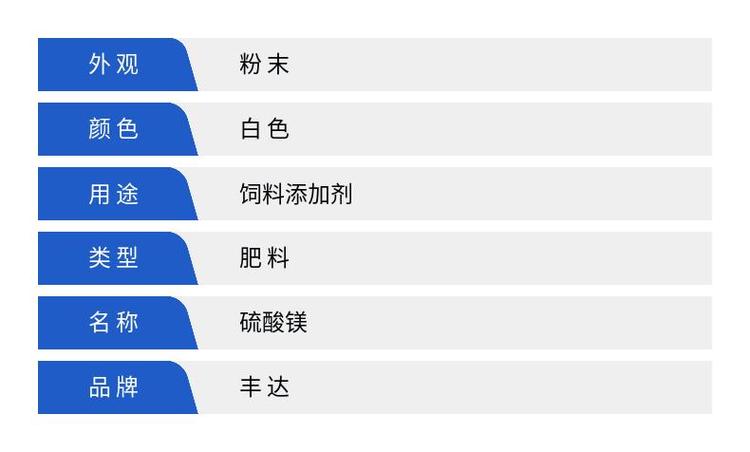 丰达一水硫酸镁 白色粉末，25kg袋装，保质期2年与物流指南